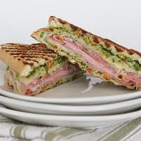 Muffuletta Style Grilled Ham and Cheese Sandwiches | www.tasteandtellblog.com