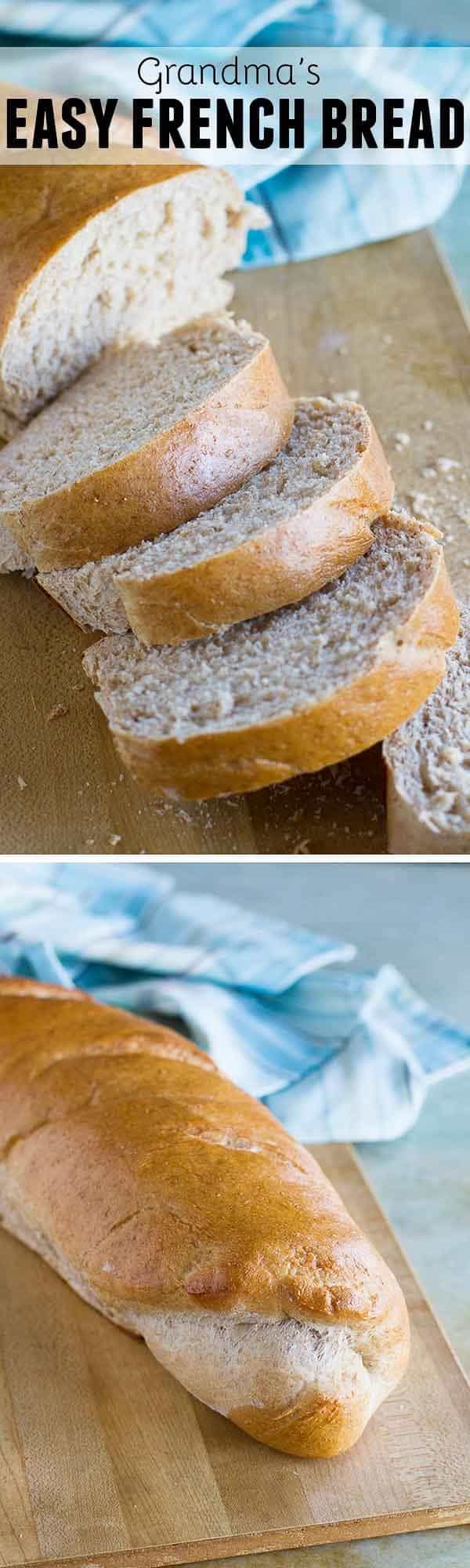 French bread doesn’t have to be difficult - Grandma’s Easy French Bread Recipe is soft and delicious and you’ll never want to buy it from the grocery store again!
