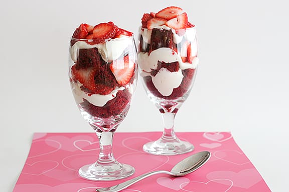 Red Velvet and Strawberry Trifle | www.tasteandtellblog.com