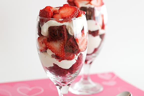 Red Velvet and Strawberry Trifle | www.tasteandtellblog.com