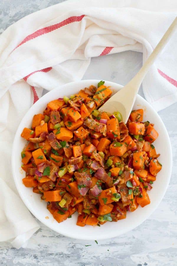 Sweet Potato Salad Recipe with Bacon