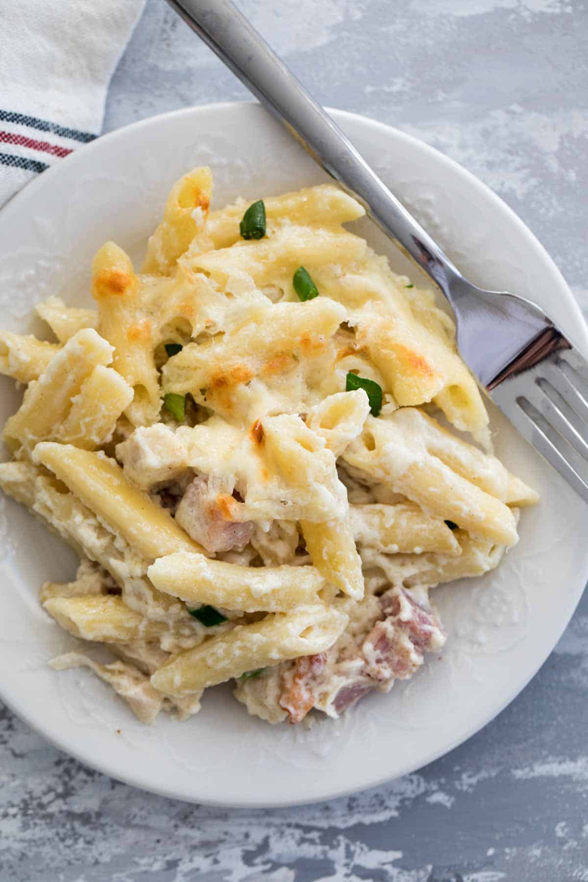 Chicken Cordon Bleu Casserole with Pasta