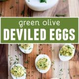 Green Olive Deviled Eggs