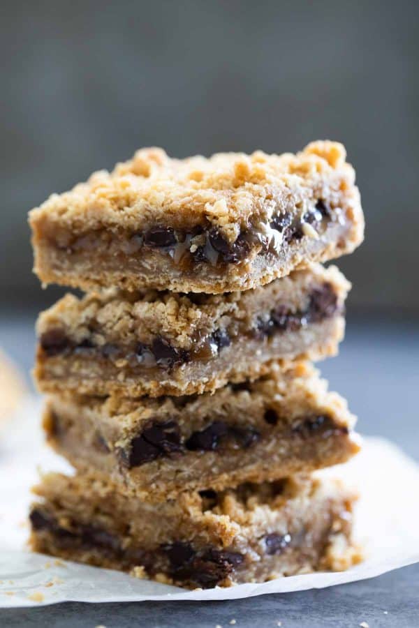 Oatmeal Carmelita Bars