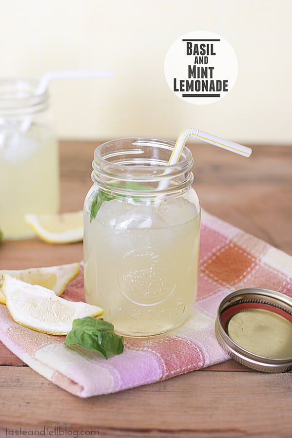 Basil and Mint Lemonade | www.tasteandtellblog.com