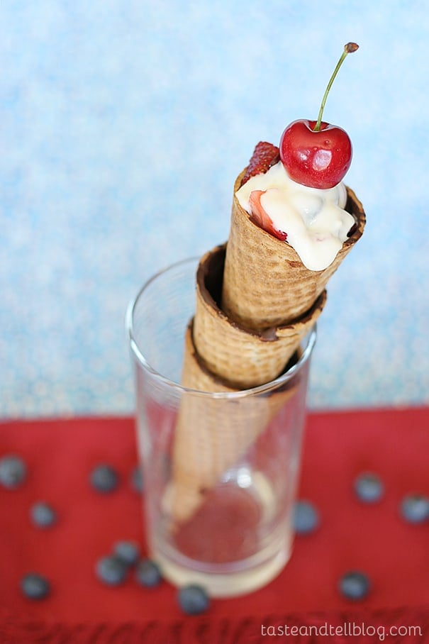 Berries and Cream Cones