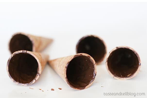 Chocolate Lined Ice Cream Cones