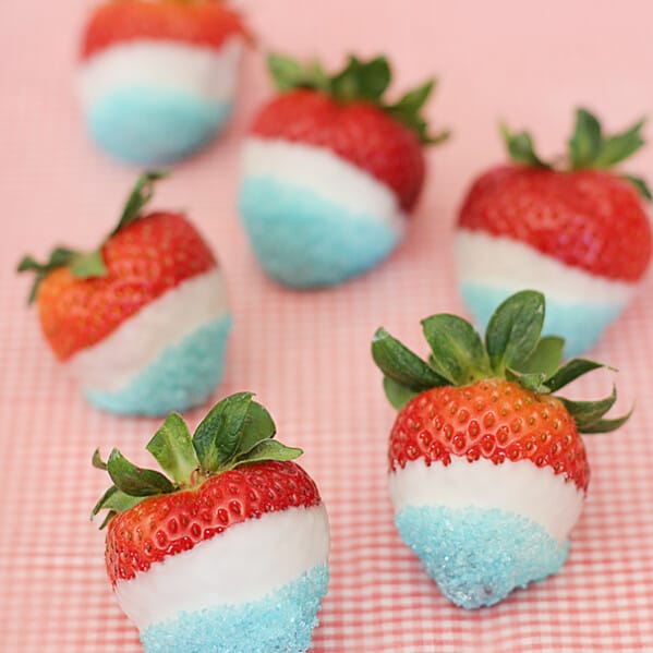 4th of July Dipped Strawberries