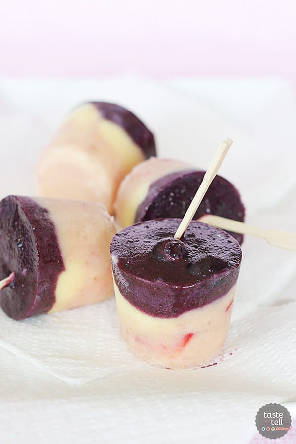 Yes - you can easily make frozen pudding pops at home! These pudding pops are infused with fresh strawberries and blueberries.