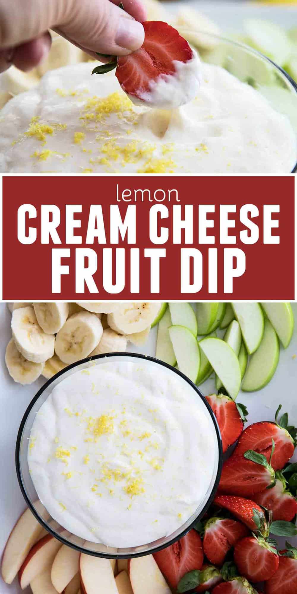 Easy Lemon Cream Cheese Fruit Dip Taste and Tell