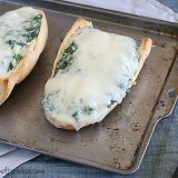 Spinach-Artichoke French Bread Pizza | Taste and Tell