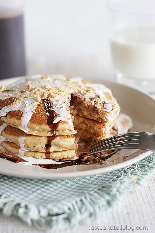S'mores Pancakes | Taste and Tell