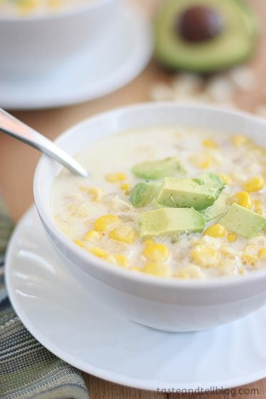 Bowl of Crab and Corn Soup.