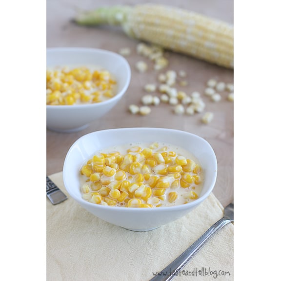 Creamed Corn | www.tasteandtellblog.com