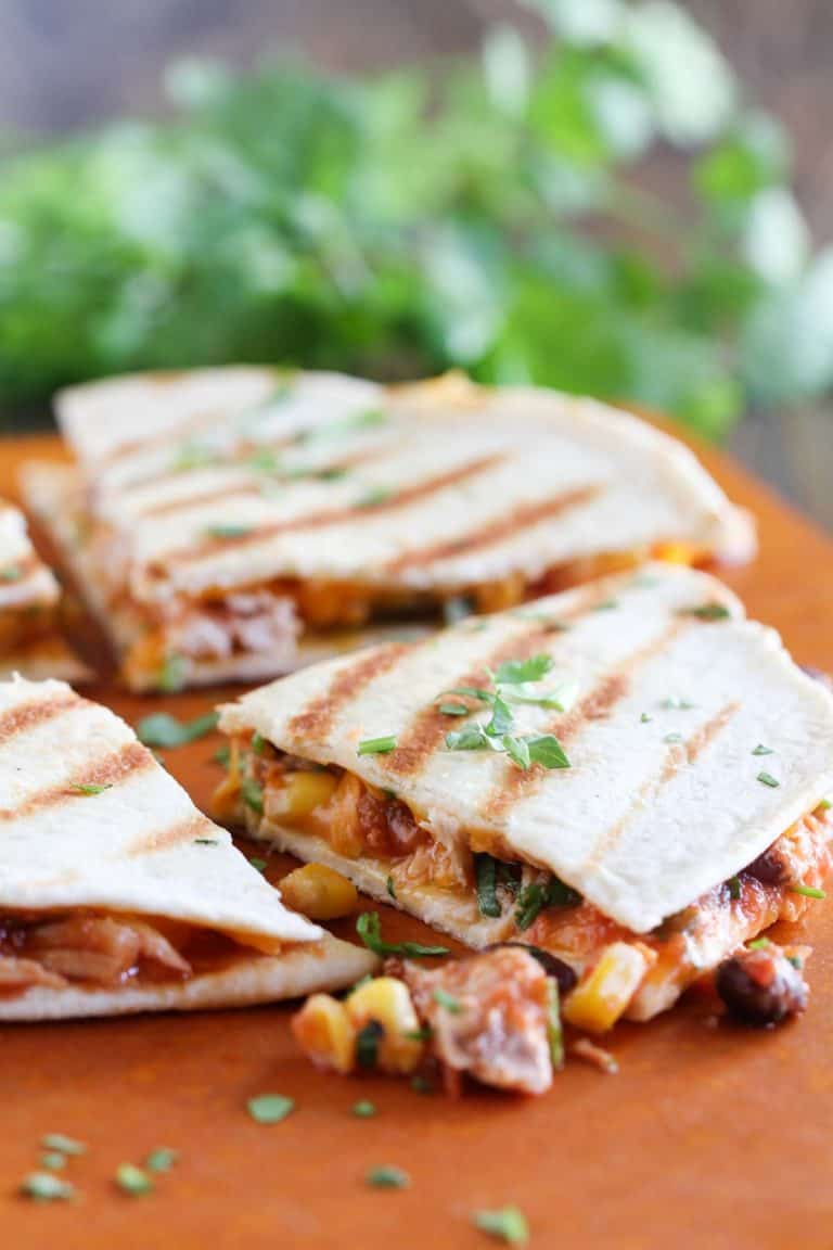Chicken Quesadillas Suizas Taste and Tell