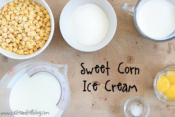 Sweet Corn Ice Cream with Salted Caramel Sauce | www.tasteandtellblog.com