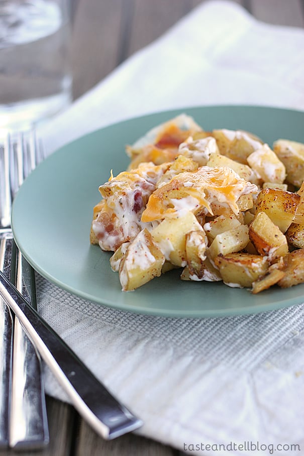 Cheesy Ranch Potato Bake | www.tasteandtellblog.com