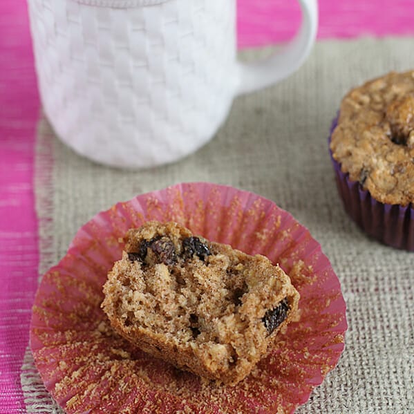 Oatmeal Raisin Cookie Muffins | www.tasteandtellblog.com