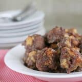 Pancakes and sausage in one! These Breakfast Meatballs are a creative way to eat your breakfast.