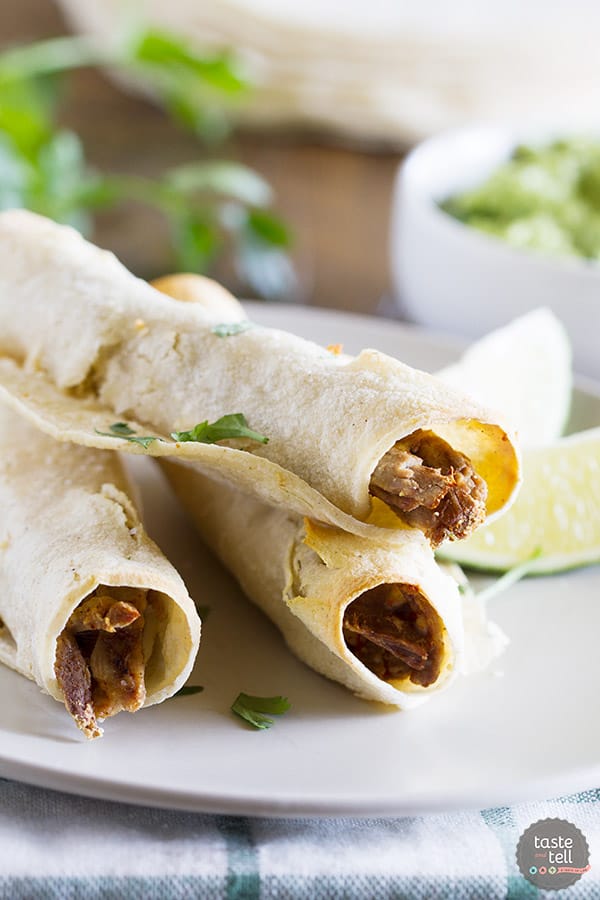 Wondering what to do with that leftover Sunday roast? Turn it into this Chipotle Beef Baked Taquito recipe and those leftovers will disappear!