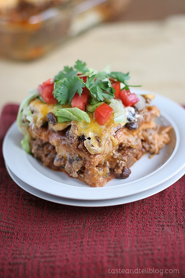 Enchilada Casserole | www.tasteandtellblog.com