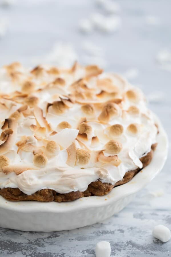 Sweet Potato Pie with Marshmallow Coconut Meringue Taste and Tell