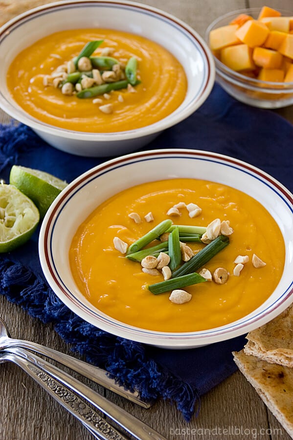 Thai Butternut Squash Soup | www.tasteandtellblog.com