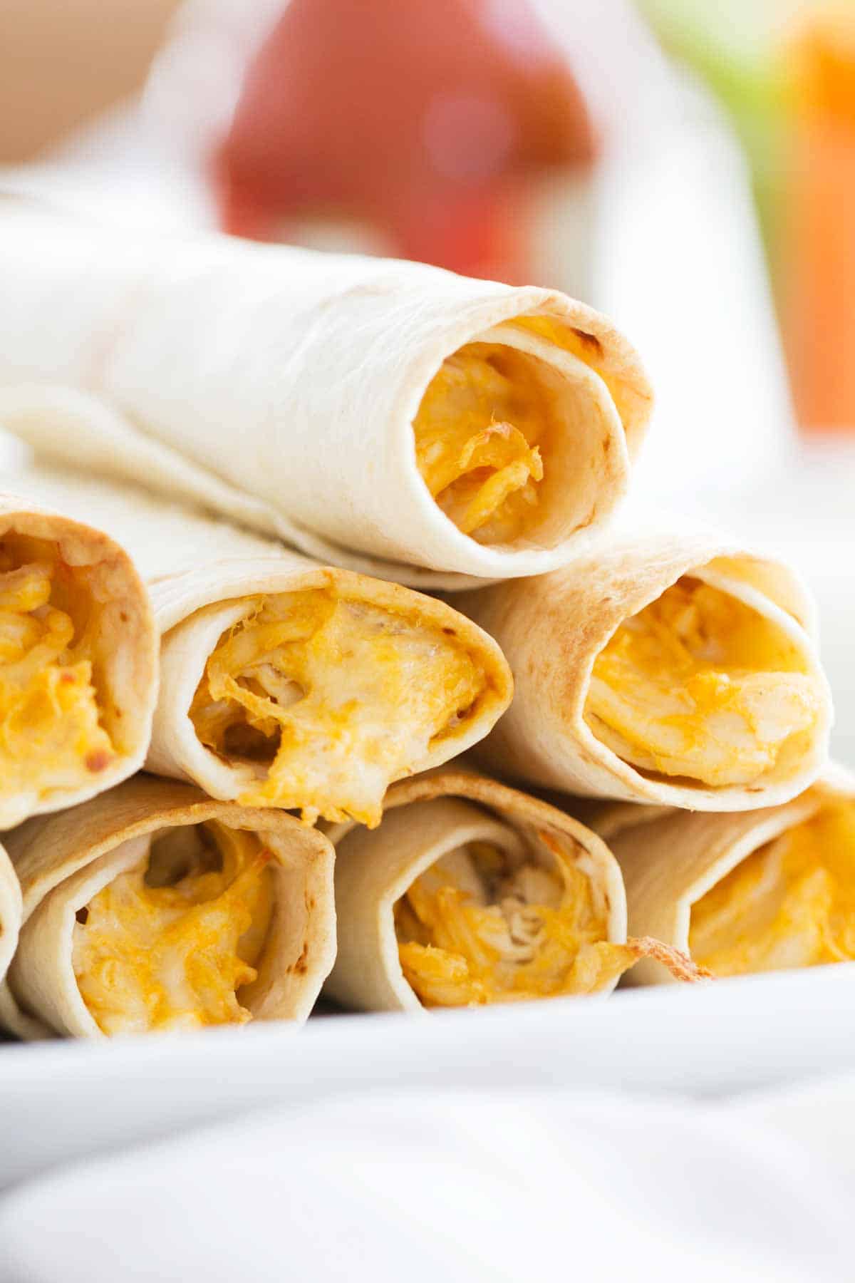 Baked Buffalo Chicken Taquitos Taste and Tell