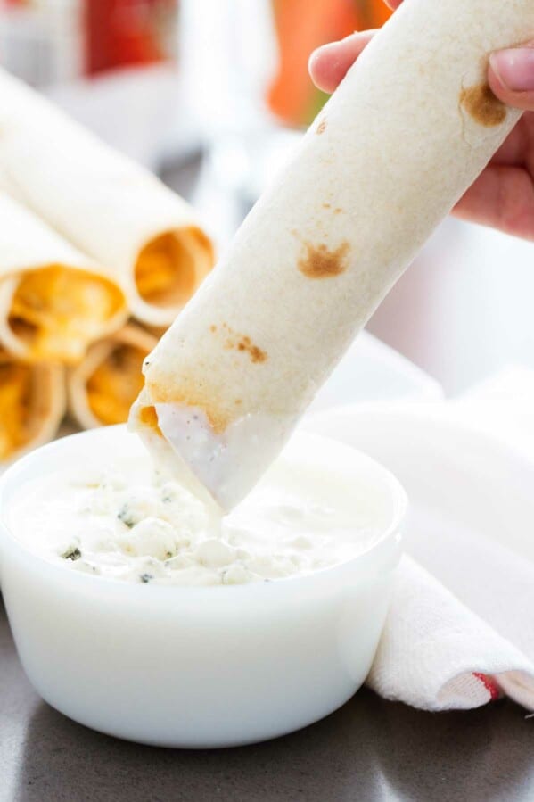 Baked Buffalo Chicken Taquitos Taste and Tell