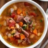 Bowl of Ham and Bean Soup