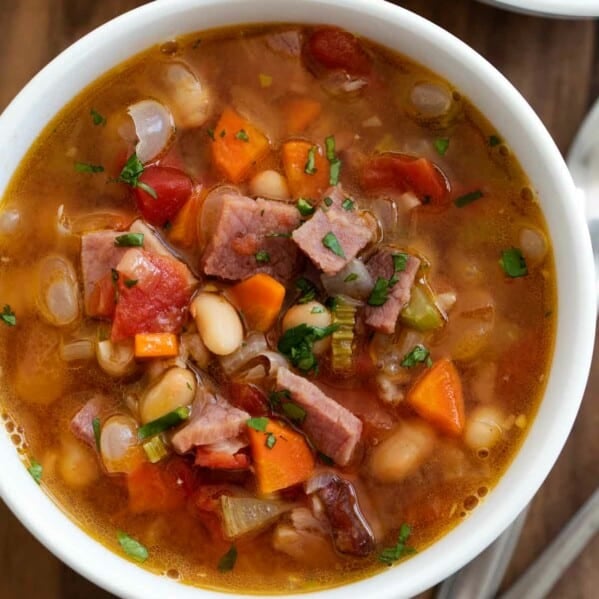 Bowl of Ham and Bean Soup