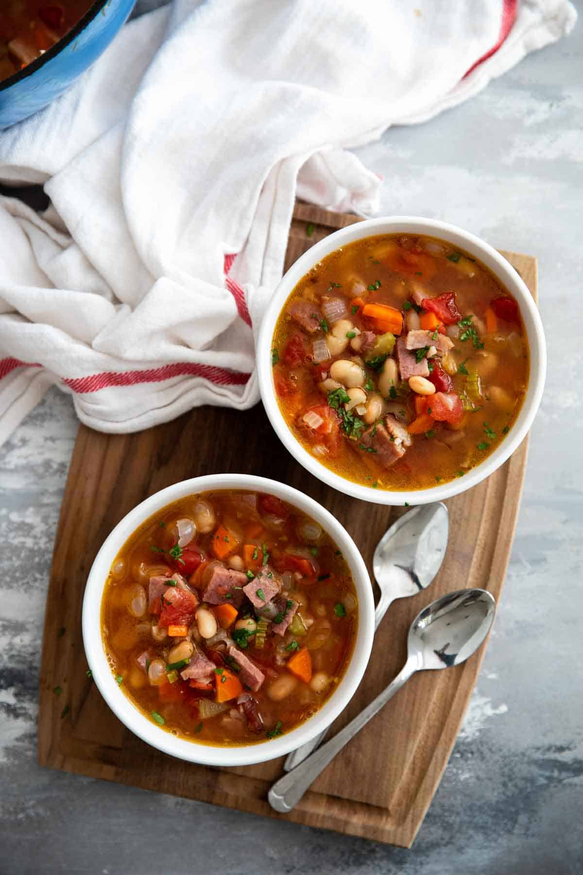 Easy Ham and Bean Soup