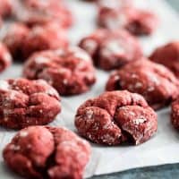 Red Velvet Gooey Butter Cookies