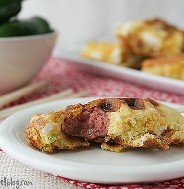 Jalapeno Popper Corn Dog Waffles | www.tasteandtellblog.com