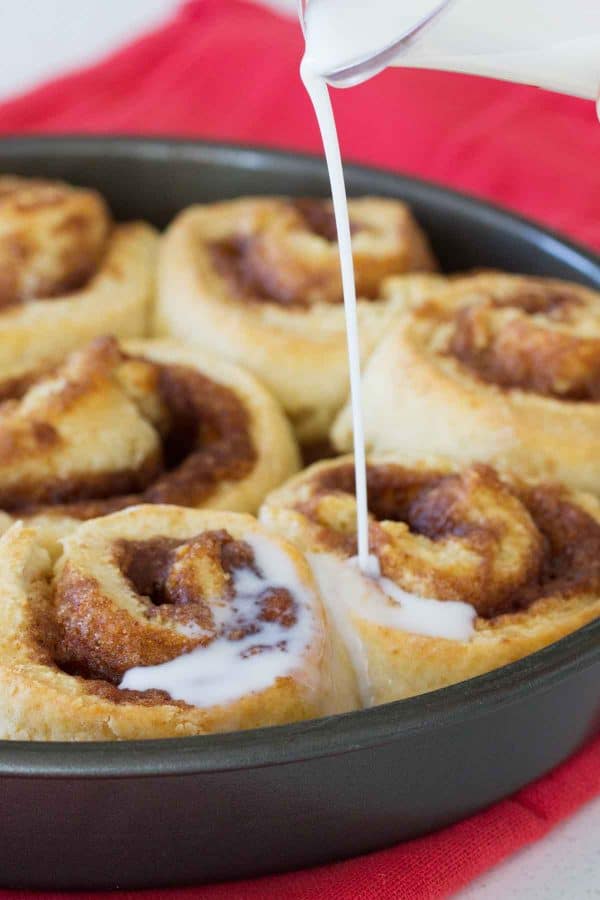In the mood for cinnamon rolls but don’t have the time? These Cinnamon Biscuits will become your new go-to - especially since they only take 35 minutes from start to finish!