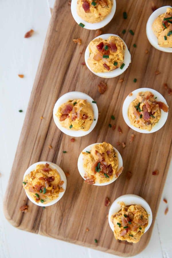 How to Make Deviled Eggs with Bacon