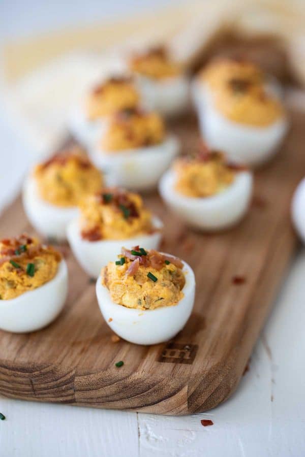 Easy Deviled Eggs - Deviled Eggs with Bacon