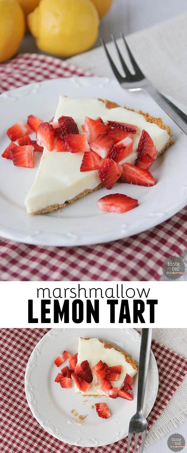 Marshmallow Lemon Tart Recipe on tasteandtellblog.com