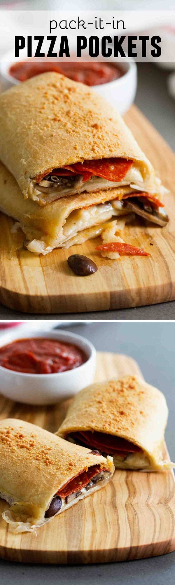Change up pizza night by turning your pizza into a pizza pocket!! These Pack-It-In Pizza Pockets are filled with pepperoni, mushrooms and cheese, and pack a ton of flavor!