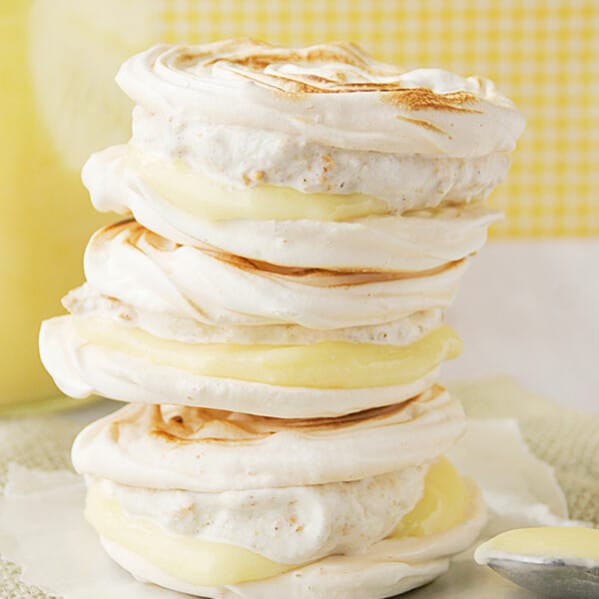 Stack of Lemon Meringue Hand Pies