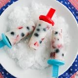 Red White and Blue Milk Pops