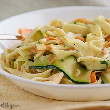 Vegetable Ribbon Pasta | www.tasteandtellblog.com #recipe #vegetarian #pasta