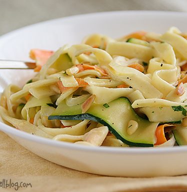 Vegetable Ribbon Pasta | www.tasteandtellblog.com #recipe #vegetarian #pasta