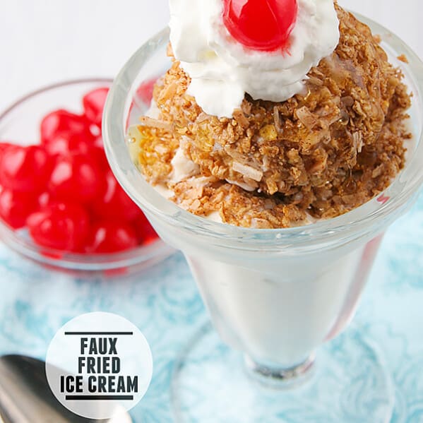 Faux Fried Ice Cream | www.tasteandtellblog.com