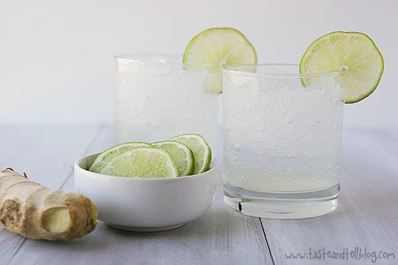 Ginger Lime Spritzer | www.tasteandtellblog.com