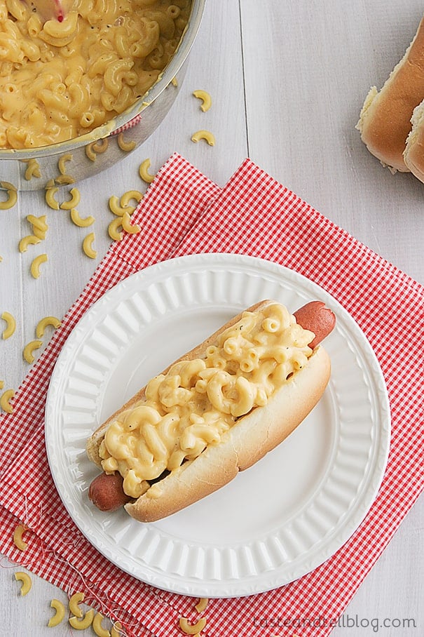 Mac & Cheese Dogs | www.tasteandtellblog.com