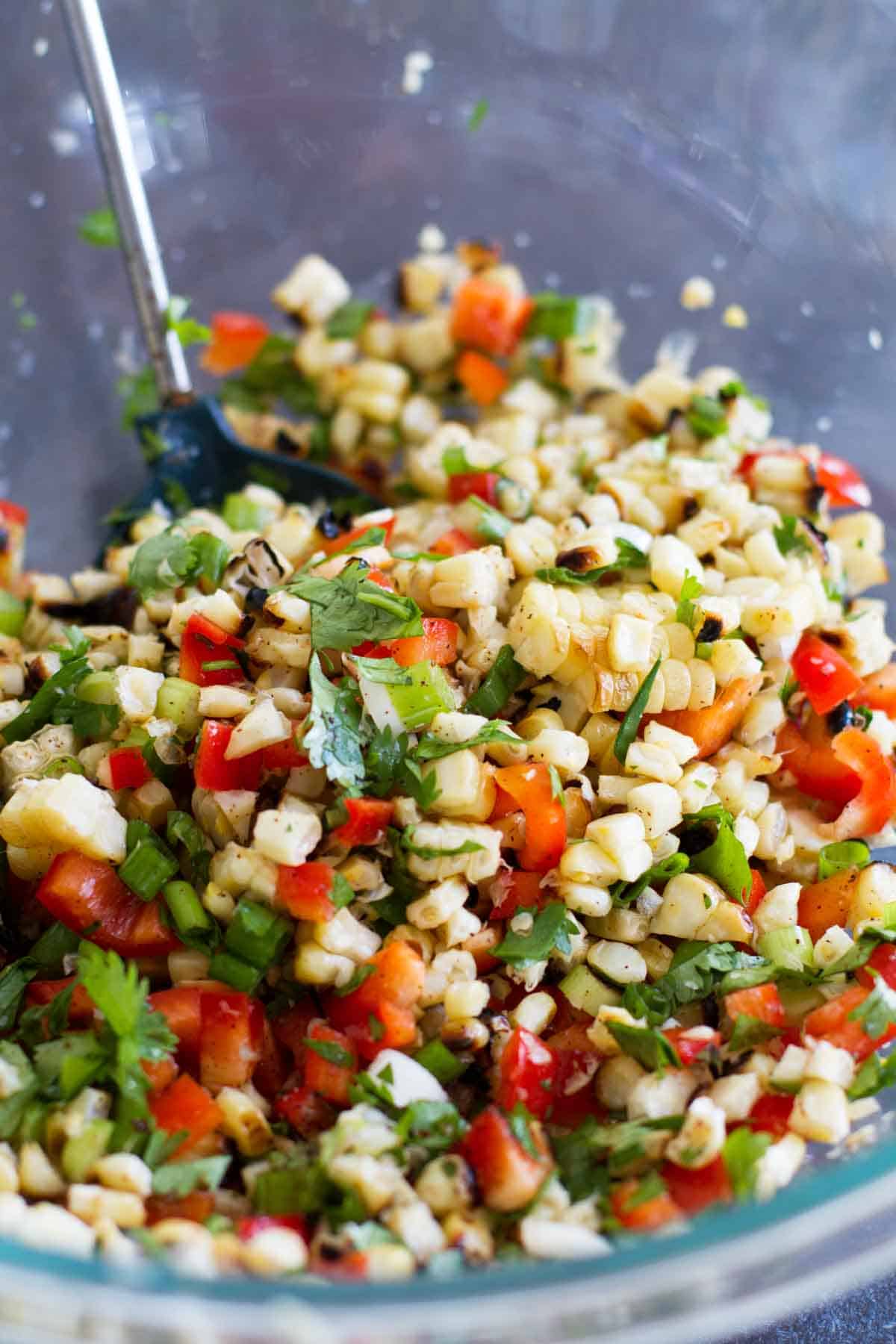 Grilled Corn Salsa for Grilled Corn Quesadilla