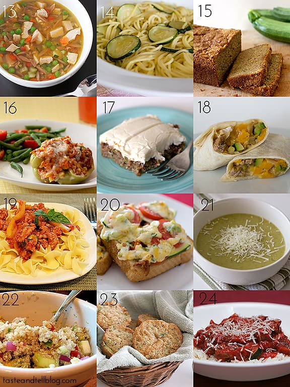 24 Zucchini Recipes | Taste and Tell 24 Zucchini Recipes | Taste and Tell