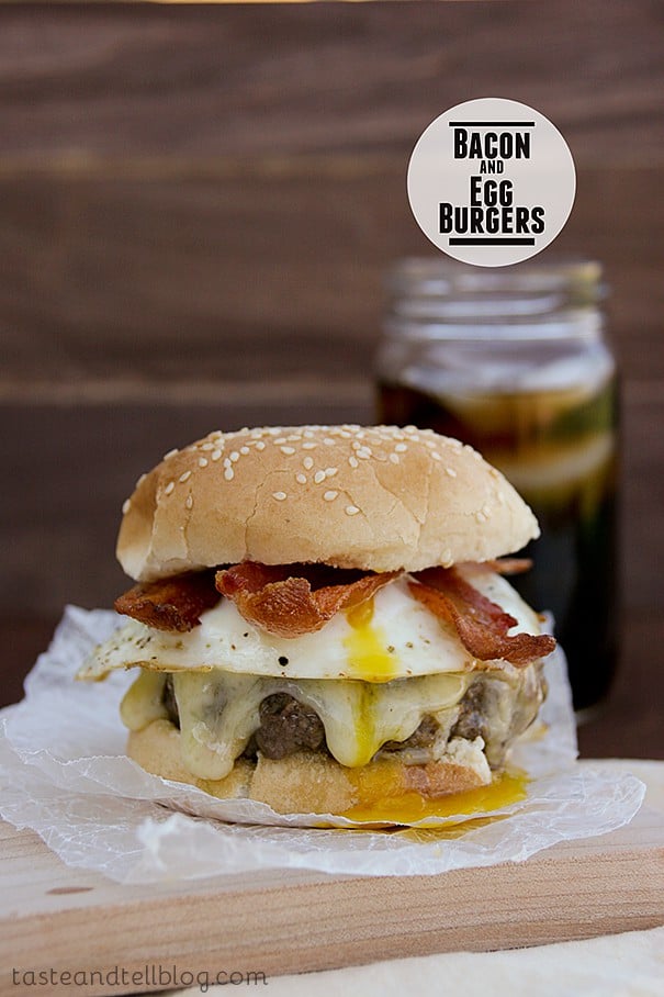 Bacon and Egg Burgers | www.tasteandtellblog.com