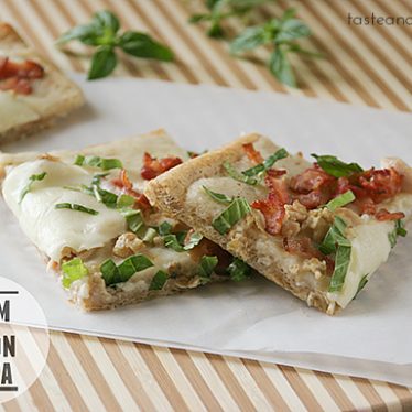 Clam and Bacon Pizza | www.tasteandtellblog.com